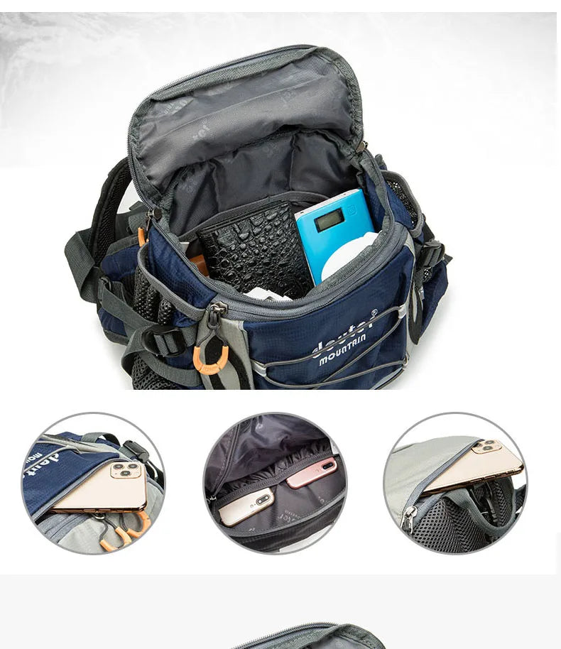 Sac à Taille de Sport Outdoor – Sac à Dos de Cyclisme, Randonnée et Camping avec Porte-bouteilles, Sangle Détachable – Sac Bandoulière Multifonction pour Homme - BLACKBEARD OUTDOOR INDUSTRIES