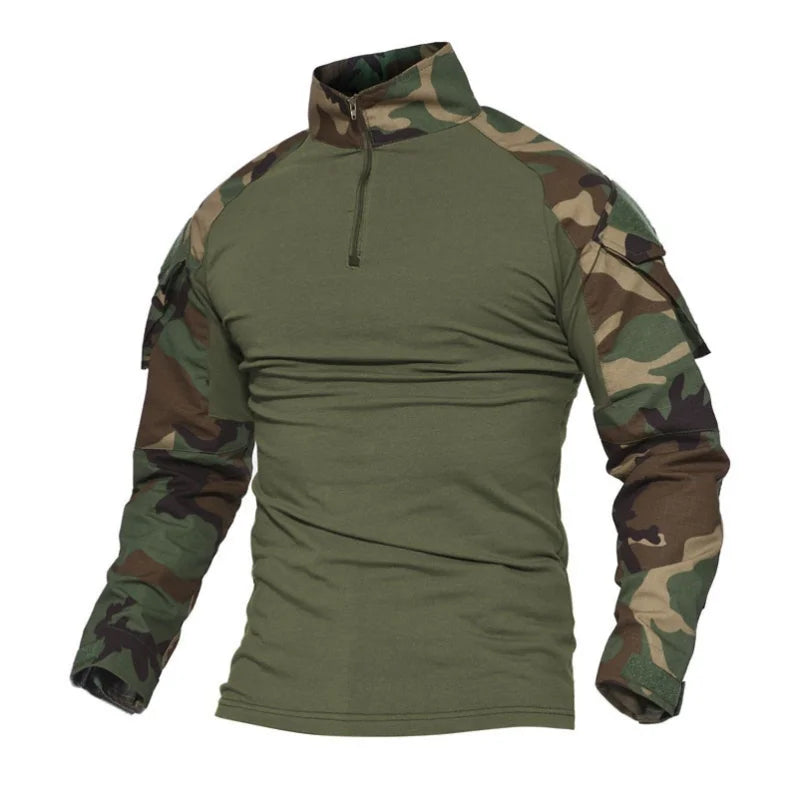 🪖 Chemise de Combat Camouflage Homme – TOMITANY Airsoft | Paintball | Randonnée | Tactique | Manches longues - BLACKBEARD OUTDOOR INDUSTRIES