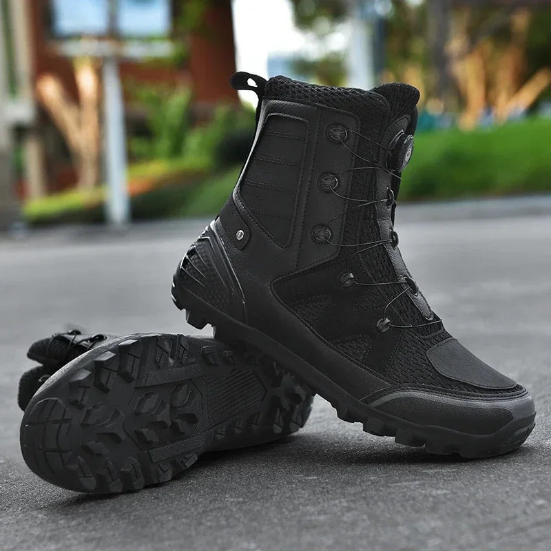 Bottes Moto Homme – Chaussures Respirantes 4 Saisons – Bottines de Moto Style Cruiser / Touring | Unisexe - BLACKBEARD OUTDOOR INDUSTRIES