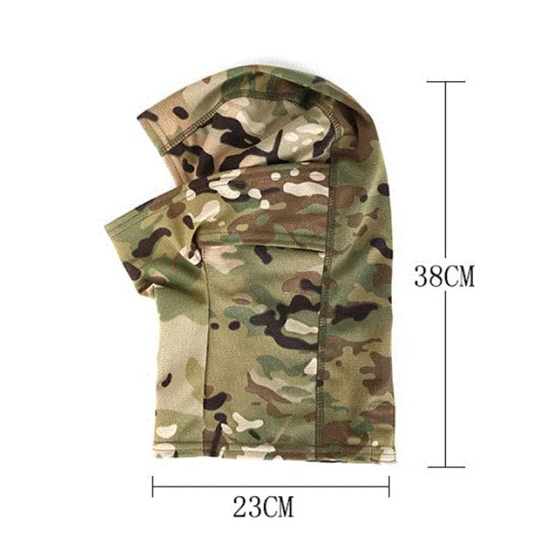 Masque Balaclava Tactique Multicam - Masque Complet de Protection du Visage, Chapeau de Cyclisme et Chasse, Camouflage, Écharpe Balaclava - BLACKBEARD OUTDOOR INDUSTRIES