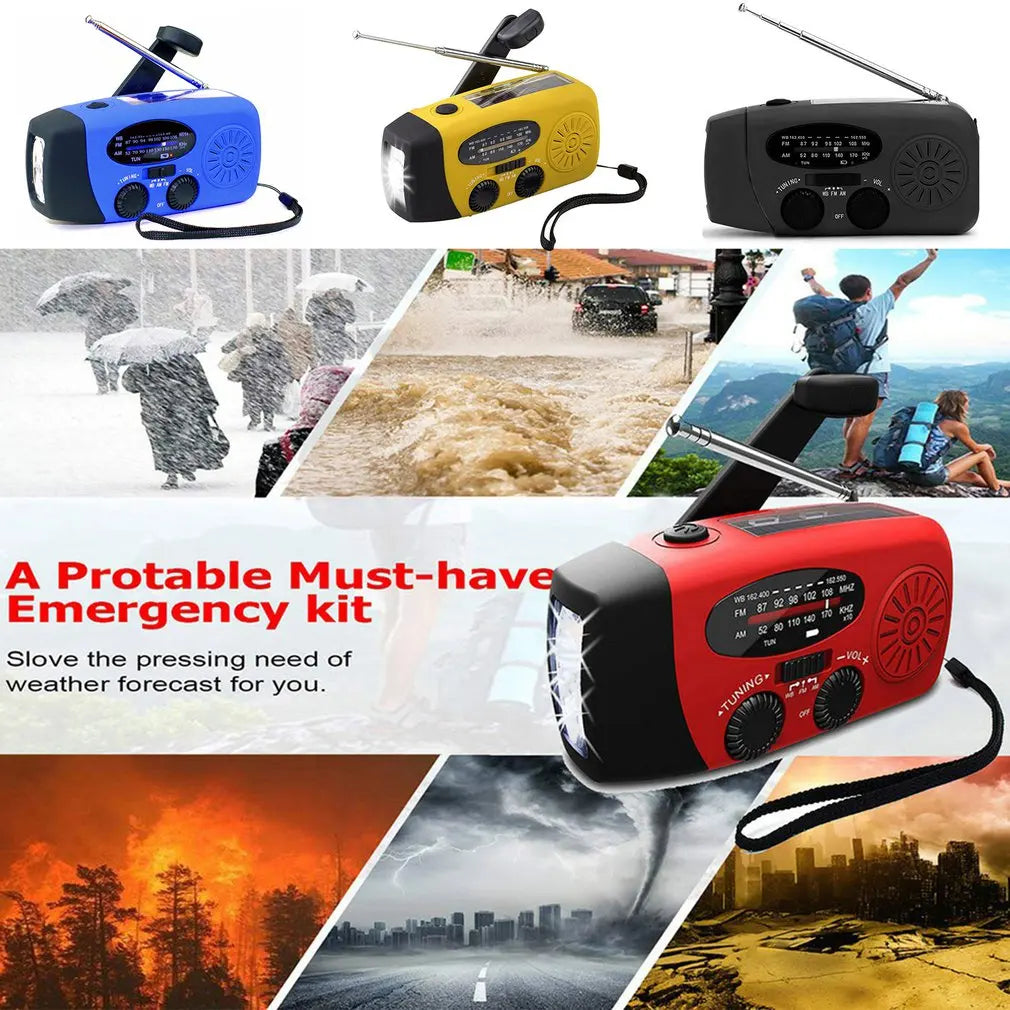 Radio d’Urgence Solaire & Dynamo – Lampe LED, Power Bank 2000 mAh, AM/FM – Spécial Outdoor & Camping - BLACKBEARD OUTDOOR INDUSTRIES
