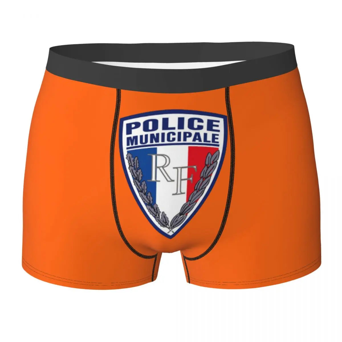 Boxer Homme Insigne Police Municipale – Sous-vêtement Original et Confortable - BLACKBEARD OUTDOOR INDUSTRIES
