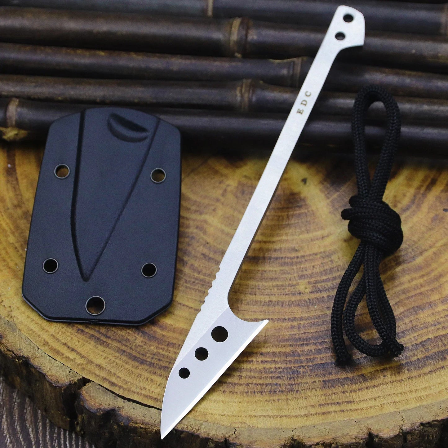 Couteau de Poche 2024 – Couteau de Chasse, Couteau de Pêche en Acier Inoxydable 440C, Lame Monobloc + Étui K, Outil EDC pour Camping et Activités de Plein Air - BLACKBEARD OUTDOOR INDUSTRIES