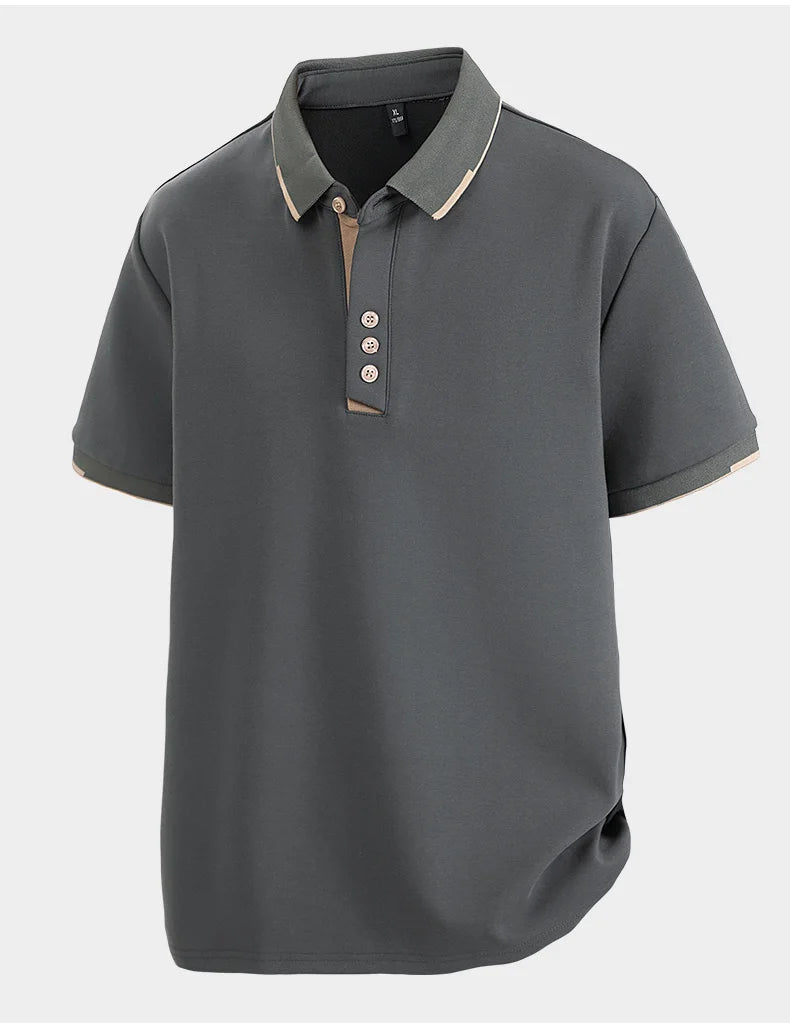 T-Shirt Homme Grande Taille 7XL–8XL | Élégance Casual Été – Col Chemise, Manches Courtes, Coton Ultra Doux Ma boutique