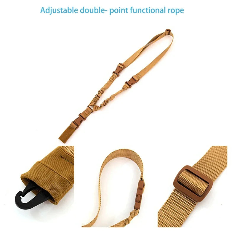 Sangle Fusil Tactique à Point Unique – Harnais Élastique et Réglable 120–150 cm - BLACKBEARD OUTDOOR INDUSTRIES