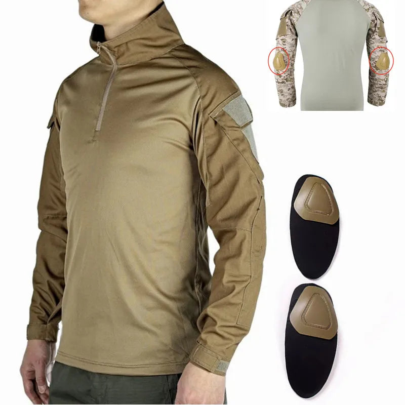 T-shirt Militaire à Manches Longues – Vêtement Tactique Respirant pour Entraînement, Chasse, Randonnée et Travail – Unisexe BLACKBEARD OUTDOOR INDUSTRIES