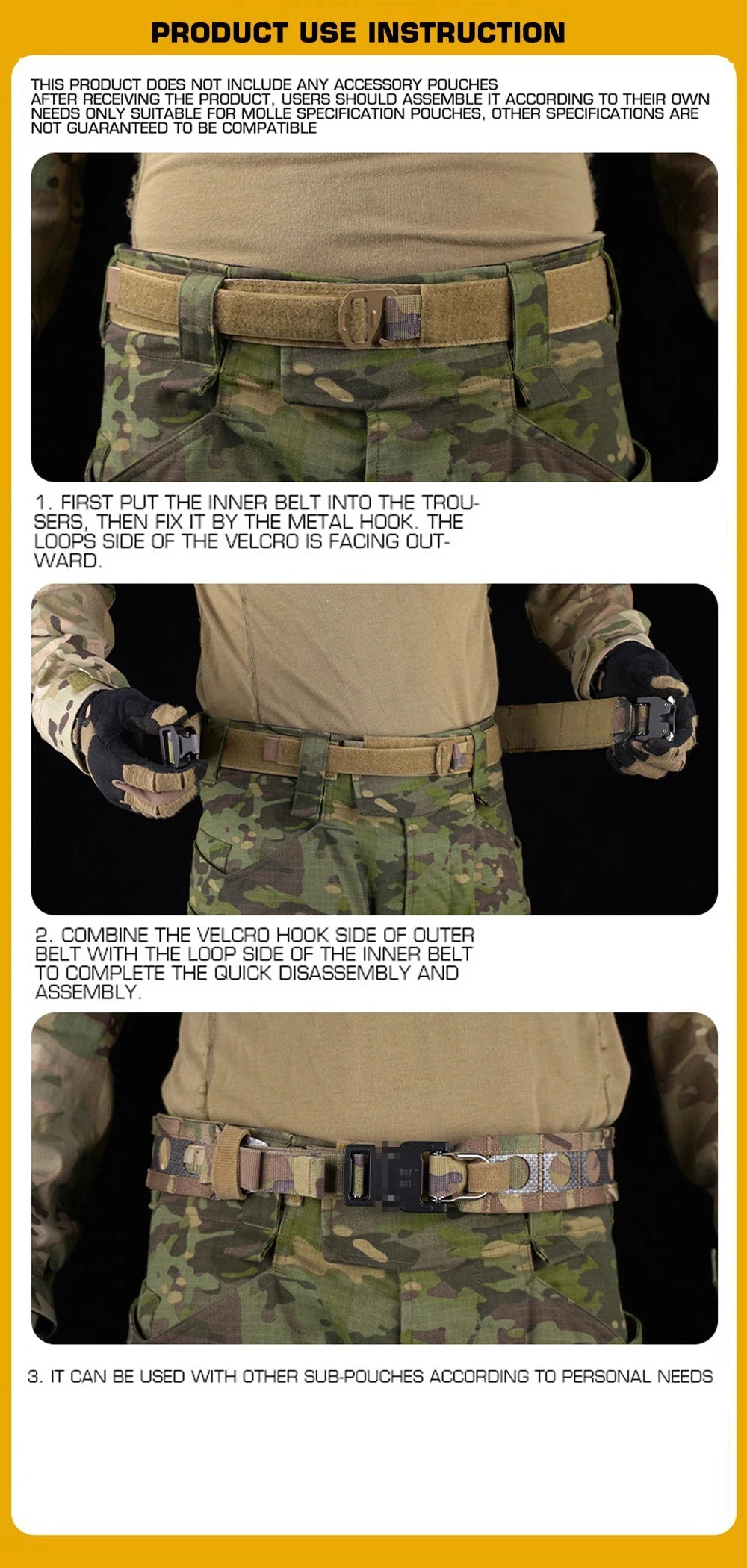 Ceinture Tactique Légère Ferro-style Bison BLACKBEARD OUTDOOR INDUSTRIES