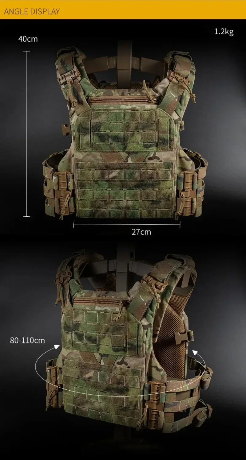 Porte-Plaques Tactique K19 3.0 – LEEDOAR | MOLLE Découpe Laser & Dégagement Rapide Ma boutique