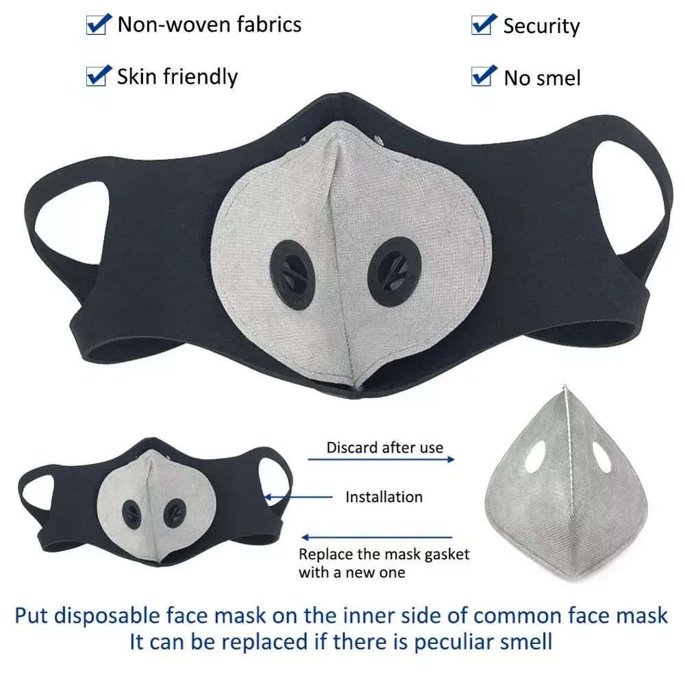 Filtres de Rechange Anti-Poussière PM2.5 à Charbon Actif – 5 Couches pour Masques de Cyclisme - BLACKBEARD OUTDOOR INDUSTRIES