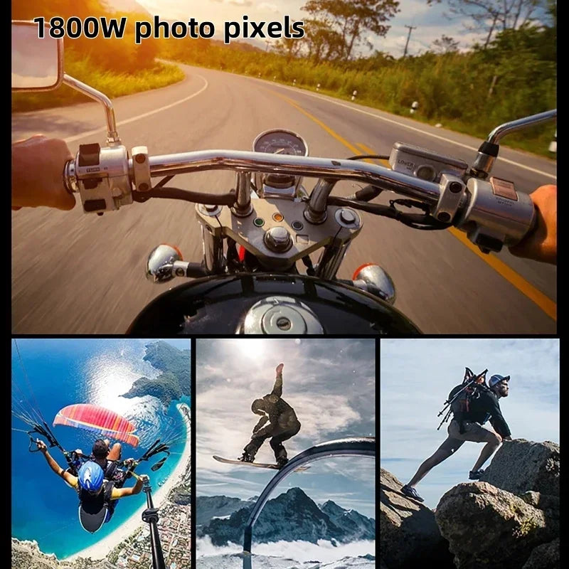 Caméra Sport 4K WiFi Luxuglow – Étanche IP66, Grand Angle 120°, Stabilisation Vidéo Ma boutique
