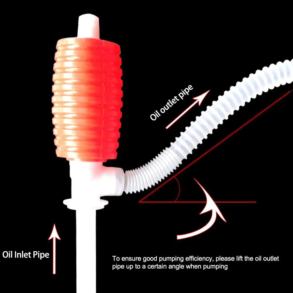 Pompe Manuelle de Siphon pour Transfert de Liquides – Pompe à Main Portable pour Essence, Diesel, Huile et Autres Liquides - BLACKBEARD OUTDOOR INDUSTRIES