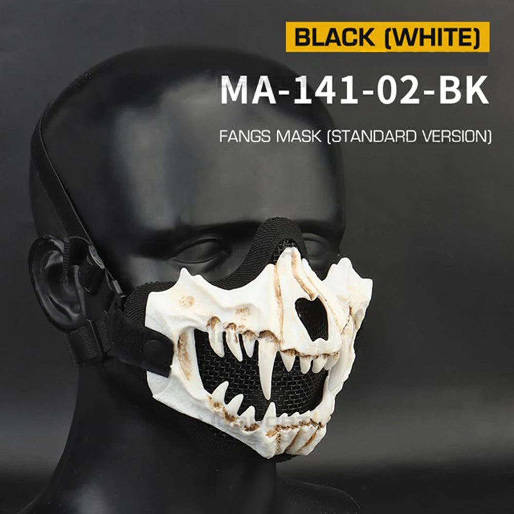Masque Cosplay Airsoft avec Dents - Masque de Protection Multifonction pour Jeu de Rôle, Paintball et Halloween BLACKBEARD OUTDOOR INDUSTRIES