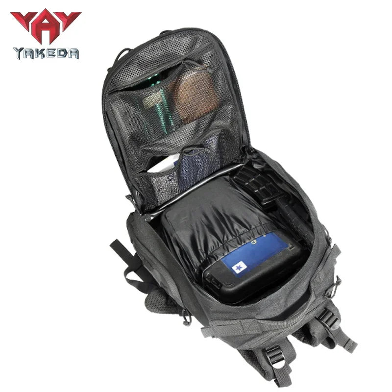 Sac à Dos Tactique YAKEDA 600D MOLLE – 40L, Étanche, Polyvalent - BLACKBEARD OUTDOOR INDUSTRIES