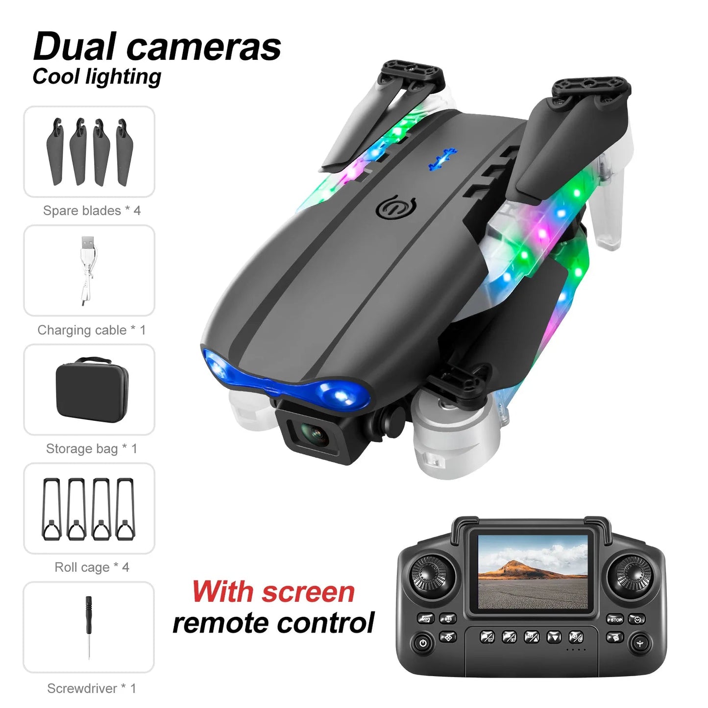 drone mini Black E88 E99 double caméras 4K HD Ma boutique