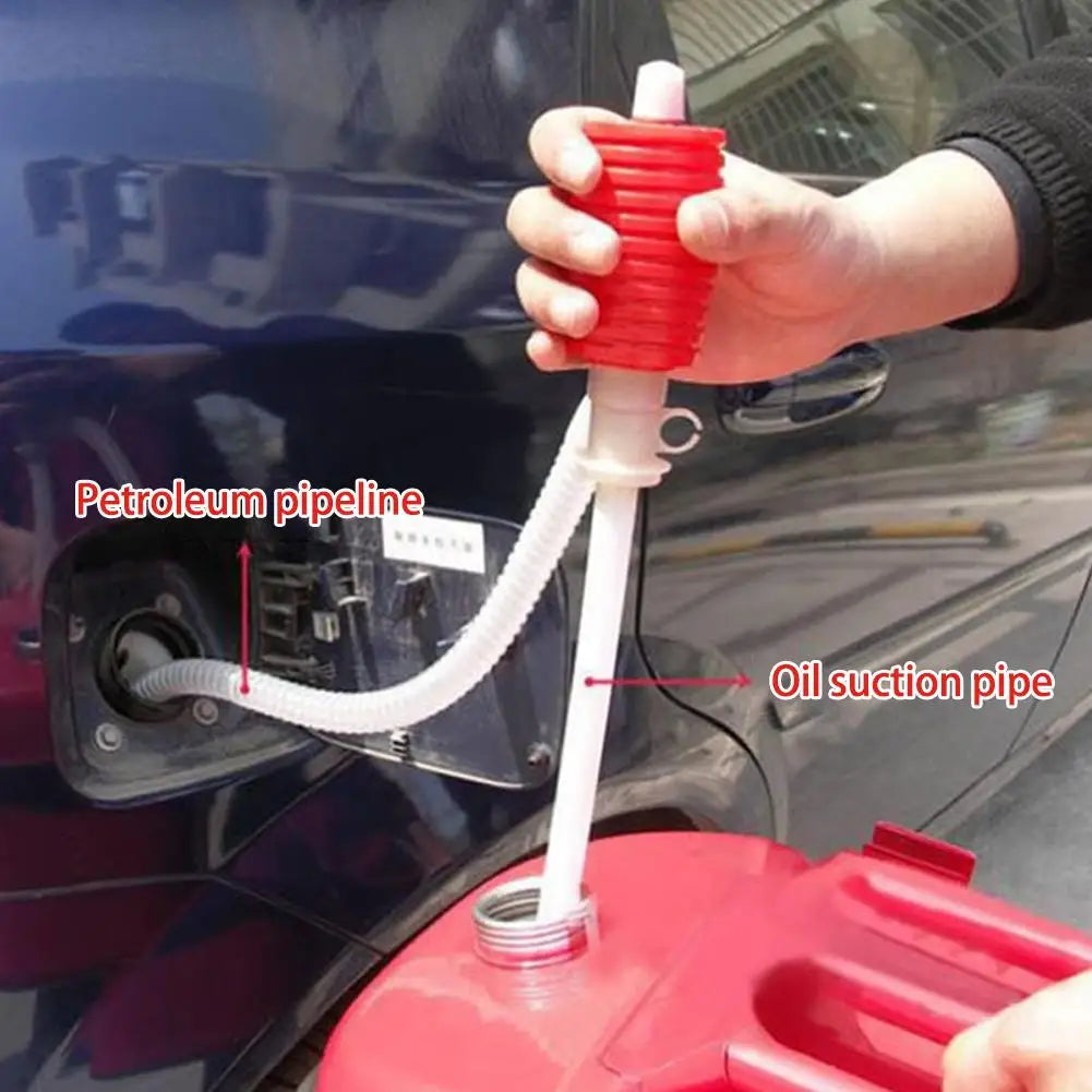 Pompe Manuelle de Siphon pour Transfert de Liquides – Pompe à Main Portable pour Essence, Diesel, Huile et Autres Liquides - BLACKBEARD OUTDOOR INDUSTRIES