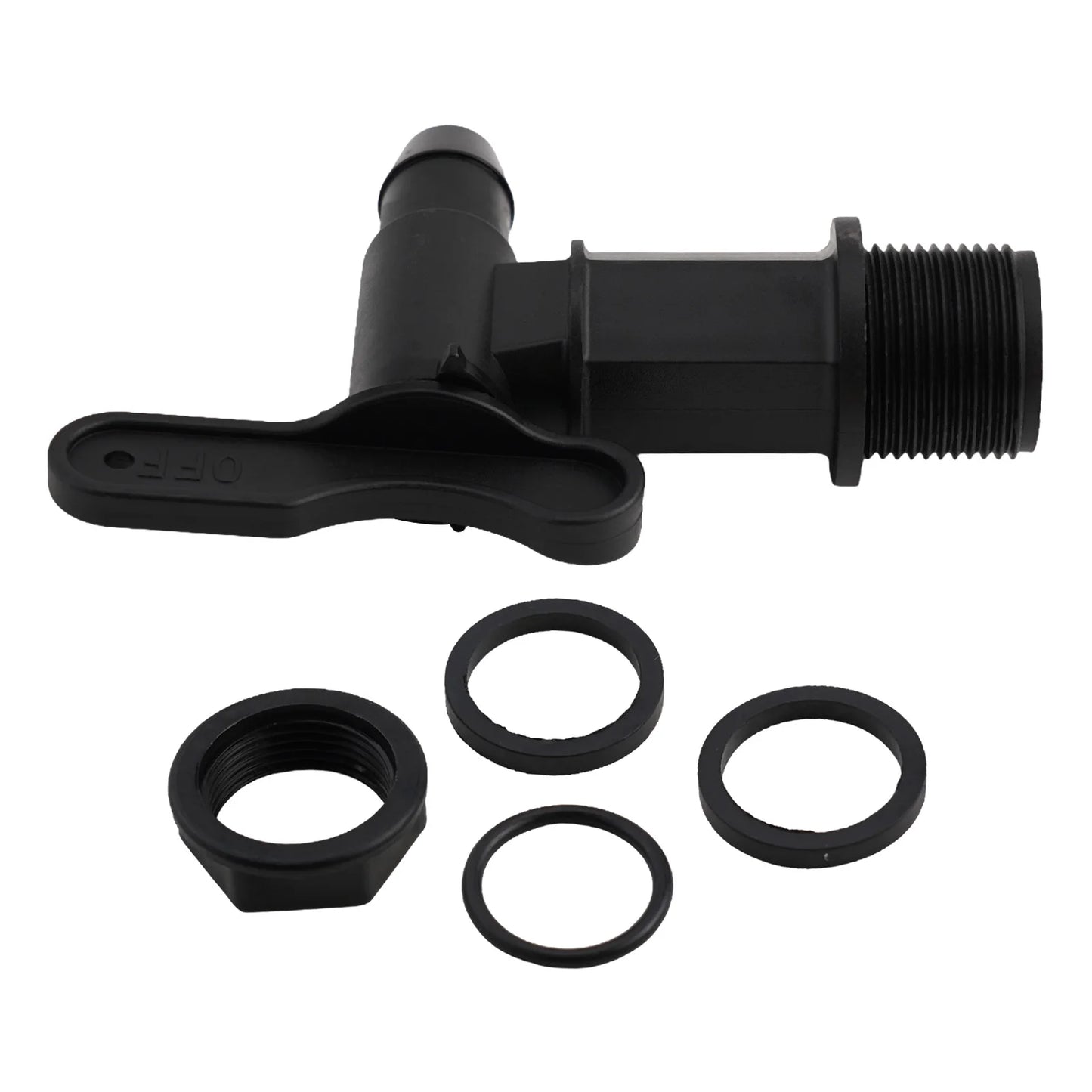 Robinet en plastique pour fût IBC – Raccord de réservoir d’eau/récupérateur d’eau de pluie - BLACKBEARD OUTDOOR INDUSTRIES