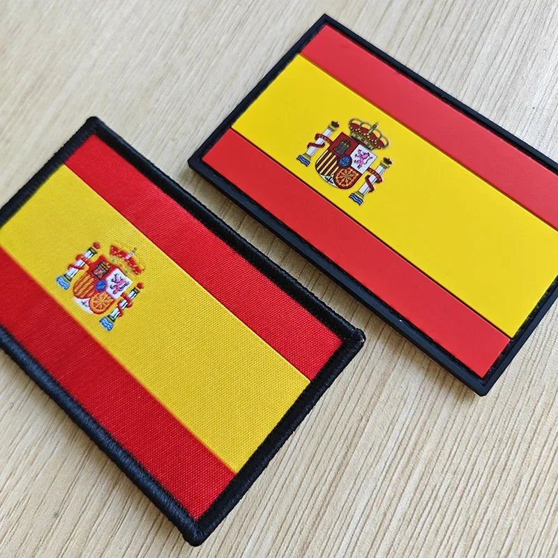 Patch Brodé Drapeau Espagnol – Patch Velcro 3D Écologique, Idéal pour Vêtements, Sacs, Accessoires et DIY - BLACKBEARD OUTDOOR INDUSTRIES