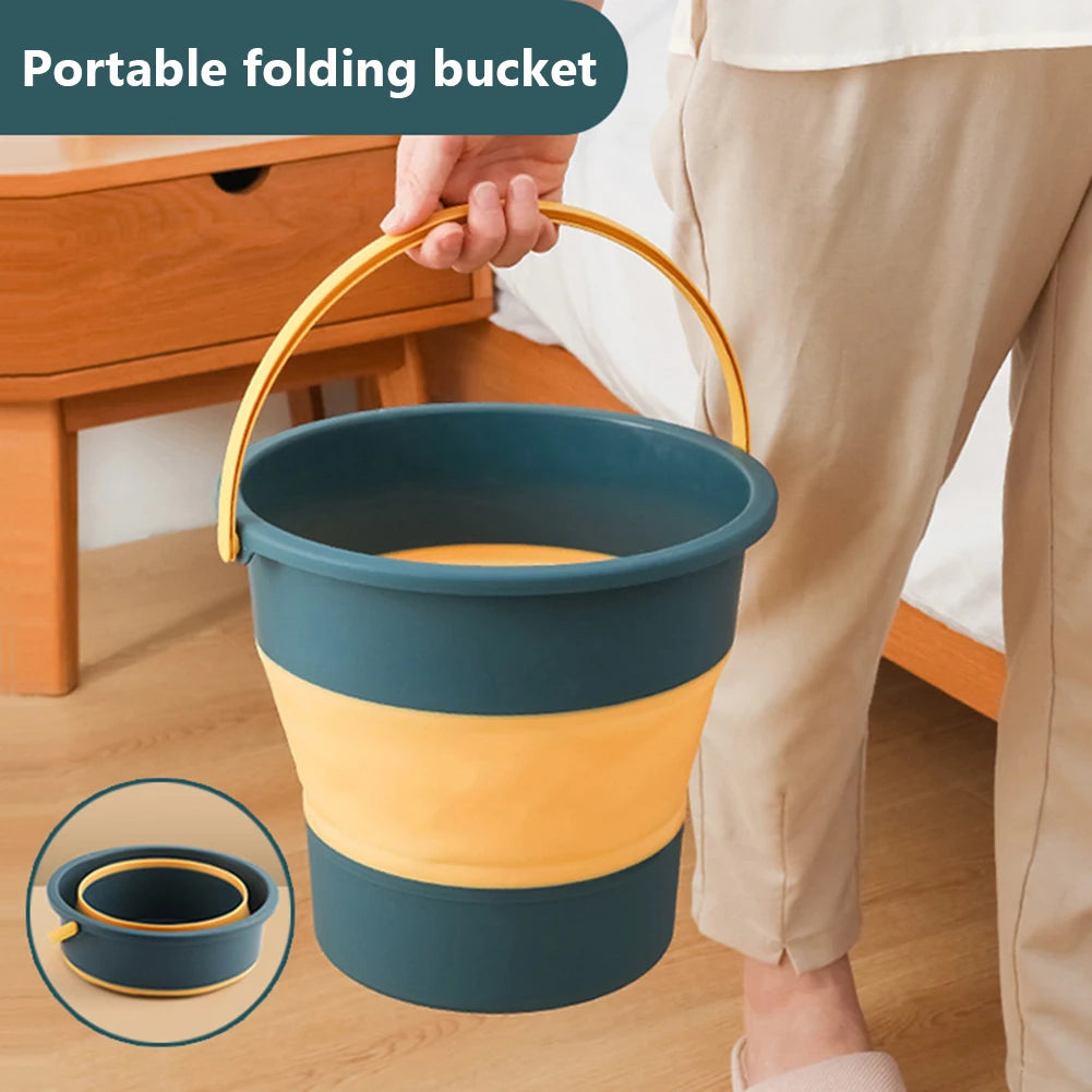 Seau Pliable avec Couvercle 5L / 10L / 17L — Seau Multi-Usages Portable pour Camping, Voiture, Pêche, Maison - BLACKBEARD OUTDOOR INDUSTRIES