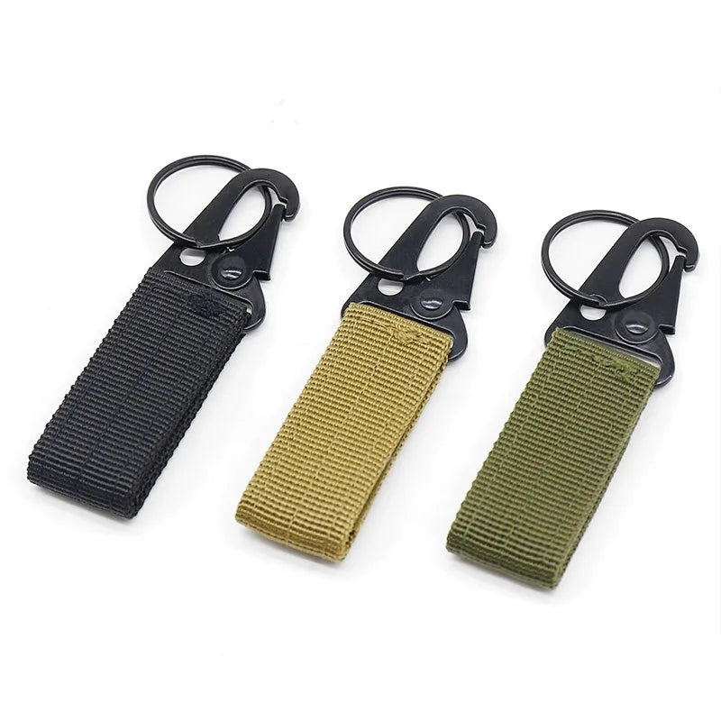 3 Pièces – Boucles Tactiques en Nylon avec Mousqueton Carabine, Clip de Ceinture EDC, Porte-Clés pour Sac à Dos Molle, Accessoire pour Escalade et Camping en Plein Air - BLACKBEARD OUTDOOR INDUSTRIES