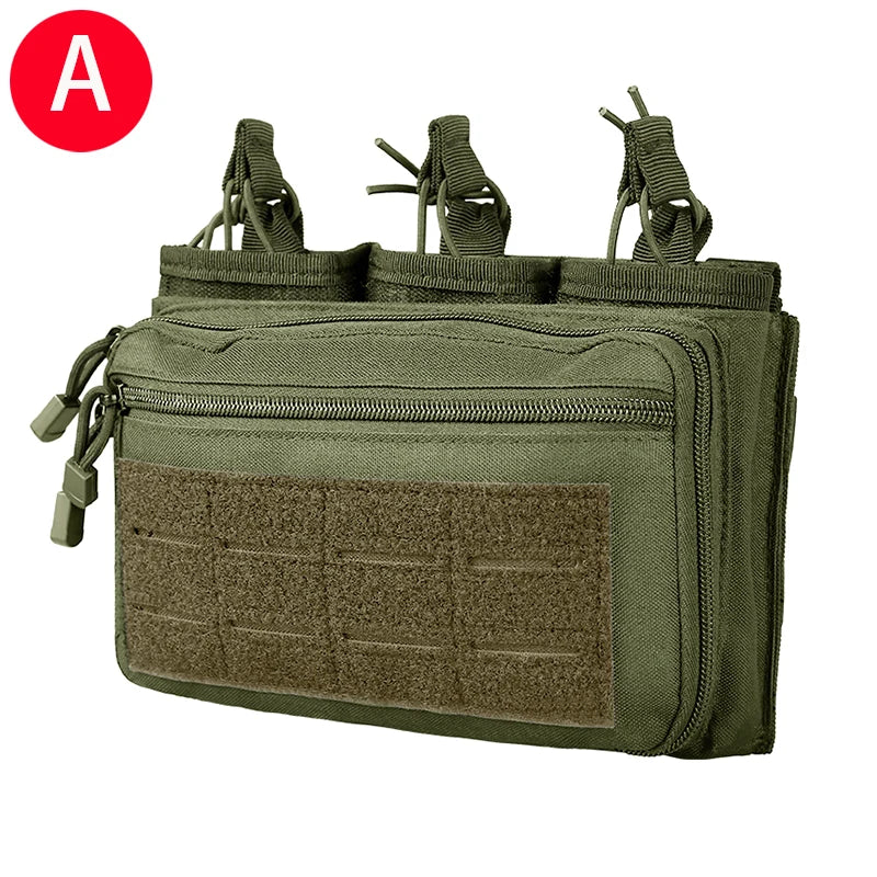 Poche à Chargeurs Tactique 5.56/.223 7.62mm pour M4 M16 AK AR avec Molle - Poche Triple à Accès Rapide BLACKBEARD OUTDOOR INDUSTRIES