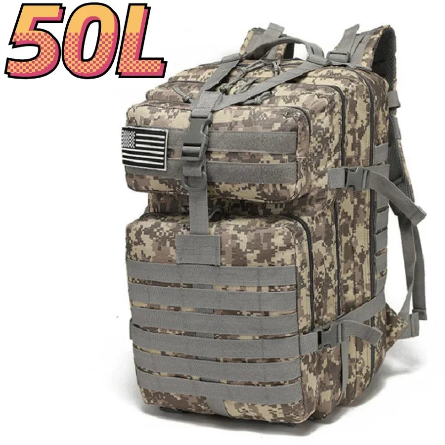 Thuram Sac à Dos Nylon 1000D Imperméable 30L/50L – Trekking, Pêche, Chasse, Camping, Randonnée - BLACKBEARD OUTDOOR INDUSTRIES
