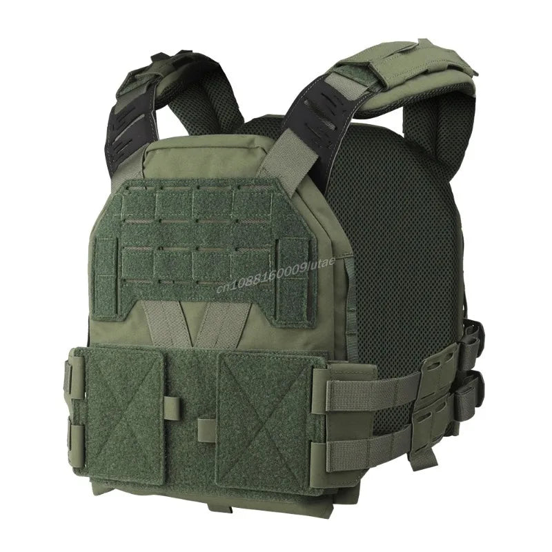 Gilet Tactique KZ Plate Carrier - Profil Bas, Léger, Ajustable, avec MOLLE et Système de Libération Rapide – Gilet de Combat pour Airsoft et Chasse - BLACKBEARD OUTDOOR INDUSTRIES