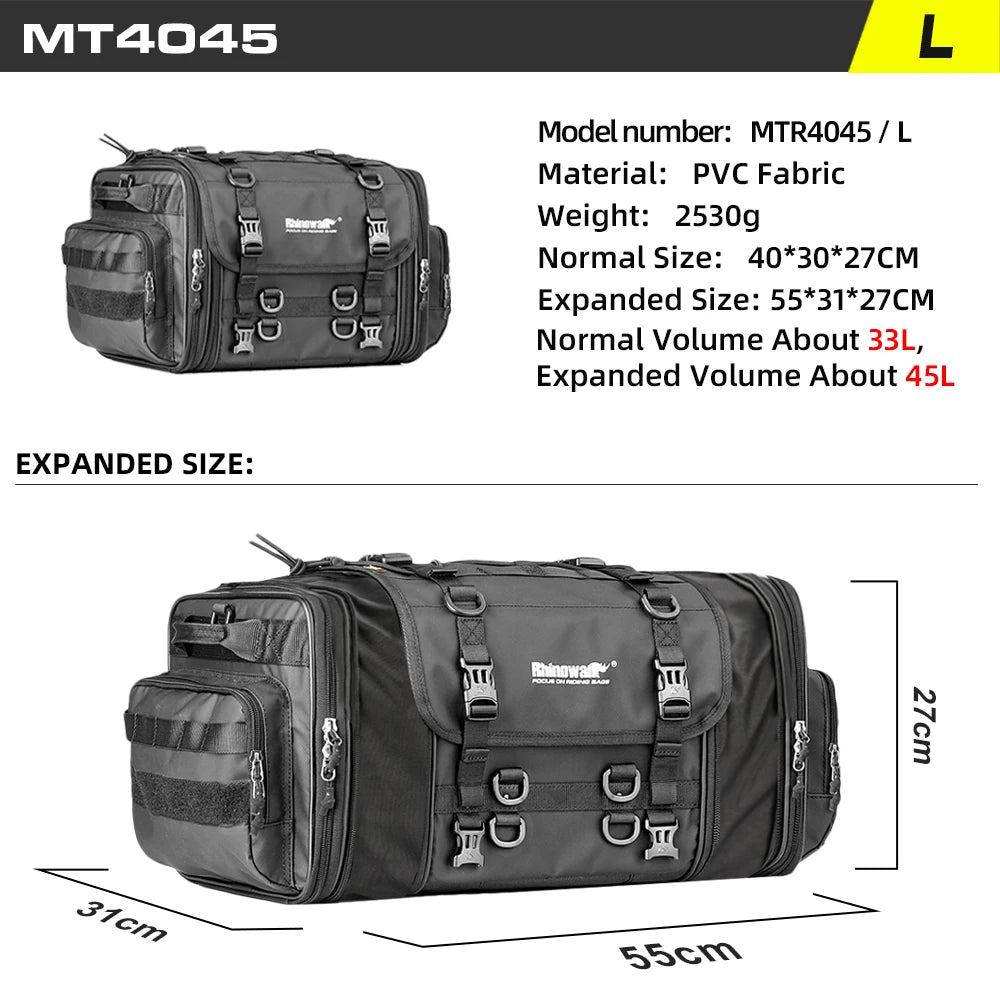 sacoche de voyage pour moto Rhinowalk 19L / 80L Ma boutique