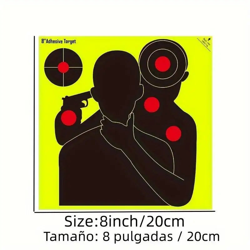 10 ou 30 CIBLES ADHÉSIVES RÉACTIVES SPLATTER – Ø 20 cm – ENTRAÎNEMENT AU TIR PRÉCIS - BLACKBEARD OUTDOOR INDUSTRIES