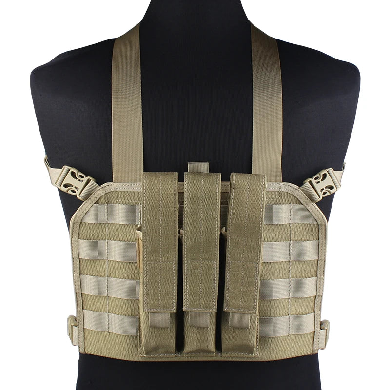 EMERSONGEAR MP7 Chest Rig avec Poche à Magazines – Gilet Tactique MOLLE pour Airsoft, Chasse et Camping - BLACKBEARD OUTDOOR INDUSTRIES