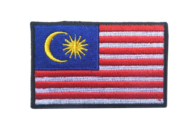 Patch Brodé Drapeau – international | Patch Militaire Tactique Velcro - BLACKBEARD OUTDOOR INDUSTRIES