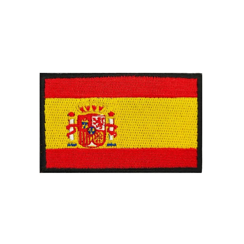 Patch Brodé Drapeau Espagnol – Patch Velcro 3D Écologique, Idéal pour Vêtements, Sacs, Accessoires et DIY - BLACKBEARD OUTDOOR INDUSTRIES