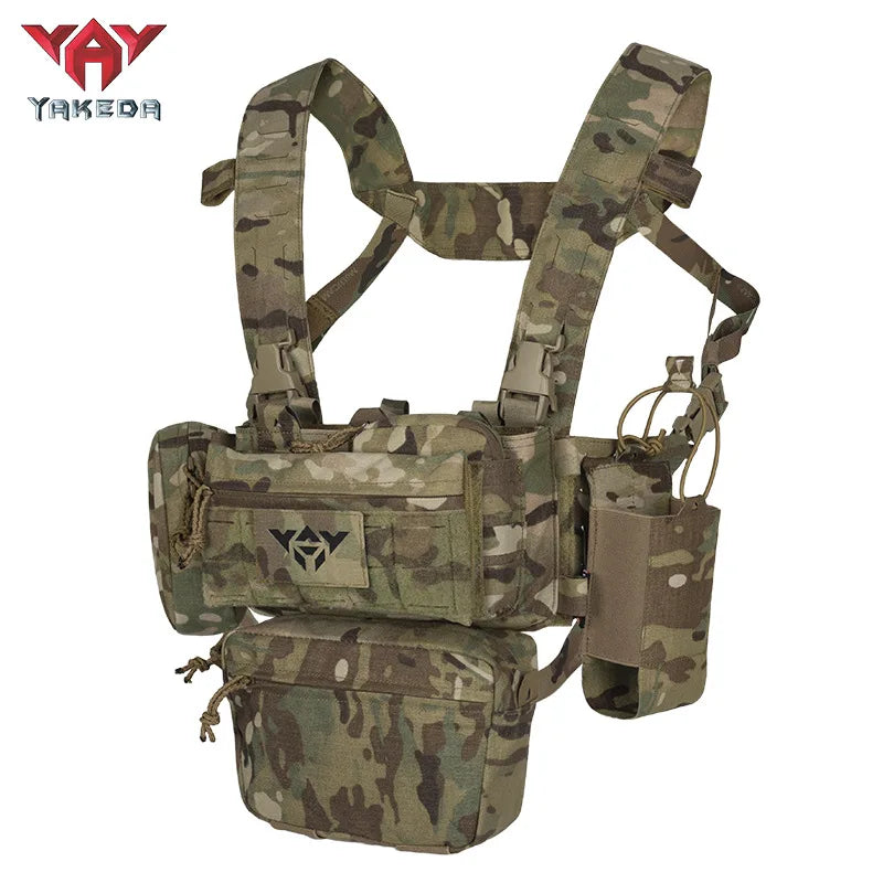 YAKEDA – Chest Rig Tactique Modulaire | Gilet Mini-Rig Léger avec Système de Dégagement Rapide Ma boutique