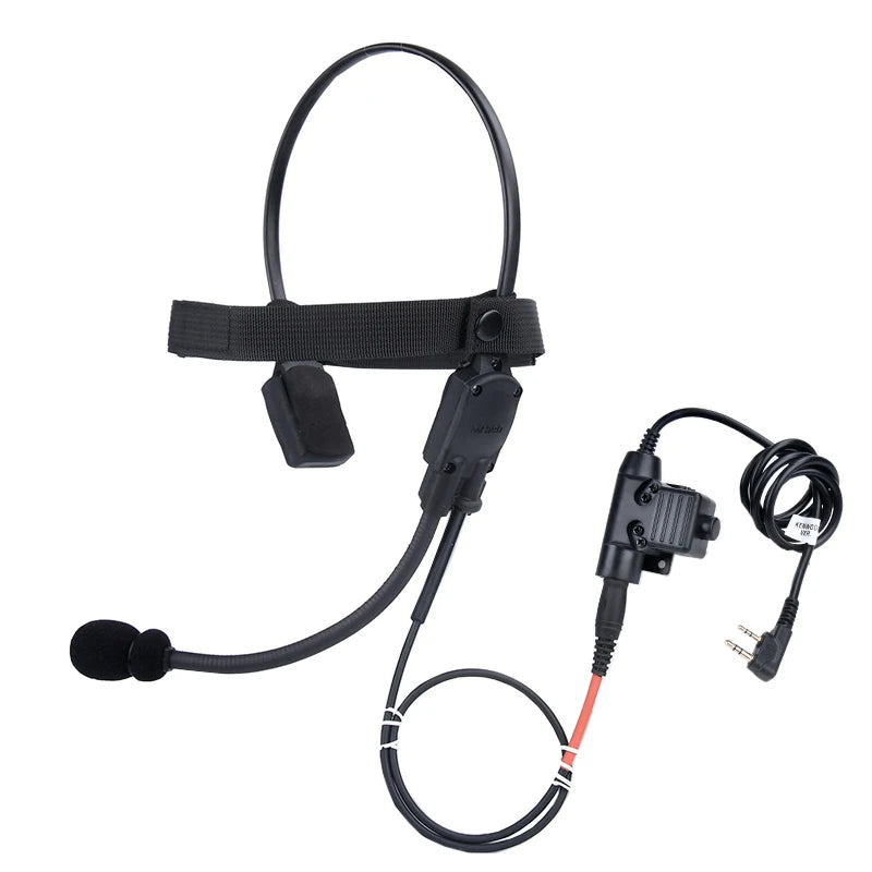 Casque Tactique WADSN MH180-V avec Conduction Osseuse pour Airsoft – Casque de Signalisation avec Microphone pour Interface 7.0 PLUG PTT BLACKBEARD OUTDOOR INDUSTRIES