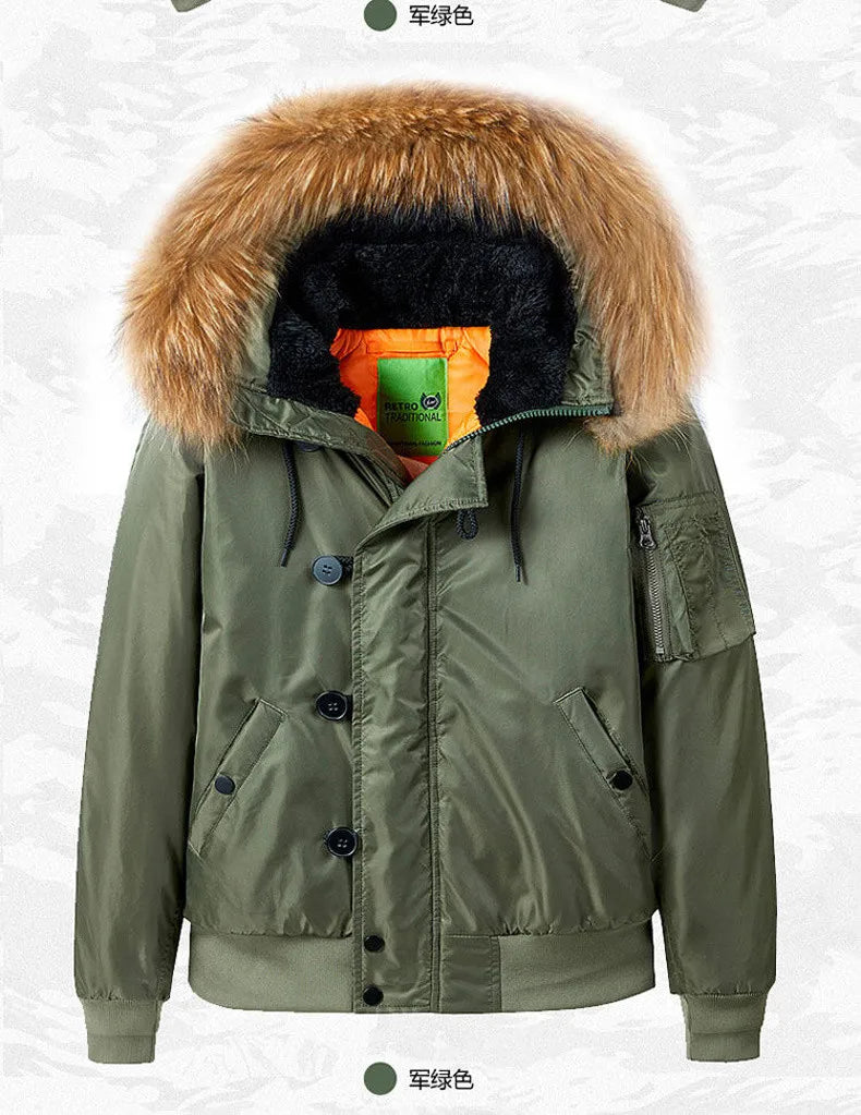 Veste Bombardier Homme Hiver Chaude - BLACKBEARD OUTDOOR INDUSTRIES