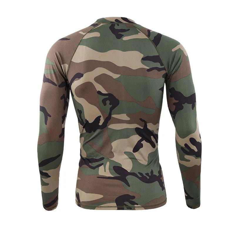 Ensemble Thermique Homme Camouflage – Sous-vêtements Chauds à Compression avec Polaire Intérieure - BLACKBEARD OUTDOOR INDUSTRIES