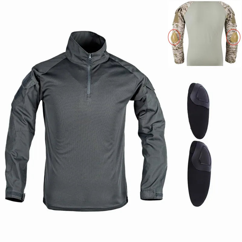 T-shirt Militaire à Manches Longues – Vêtement Tactique Respirant pour Entraînement, Chasse, Randonnée et Travail – Unisexe BLACKBEARD OUTDOOR INDUSTRIES