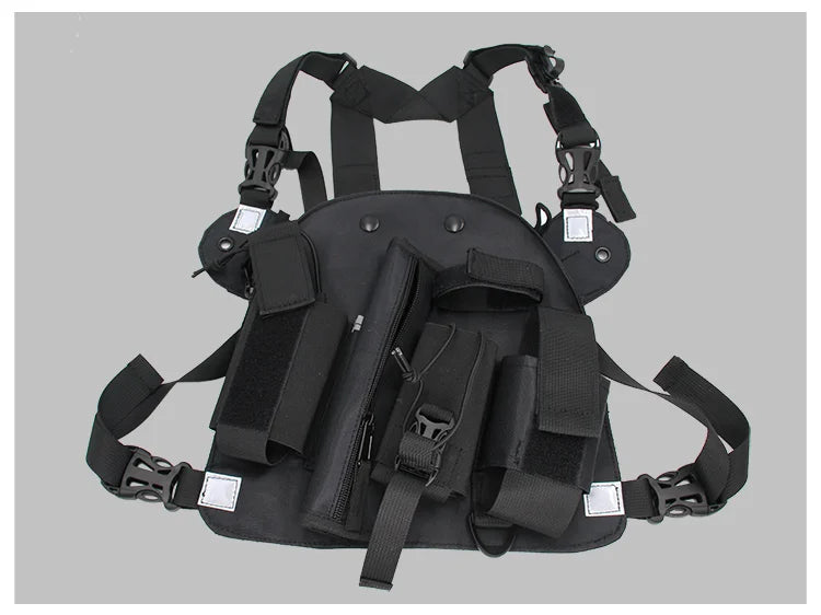 XIERDE Walkie Talkie Radio Holster & Chest Rig - Nylon Radio Case BLACKBEARD OUTDOOR INDUSTRIES