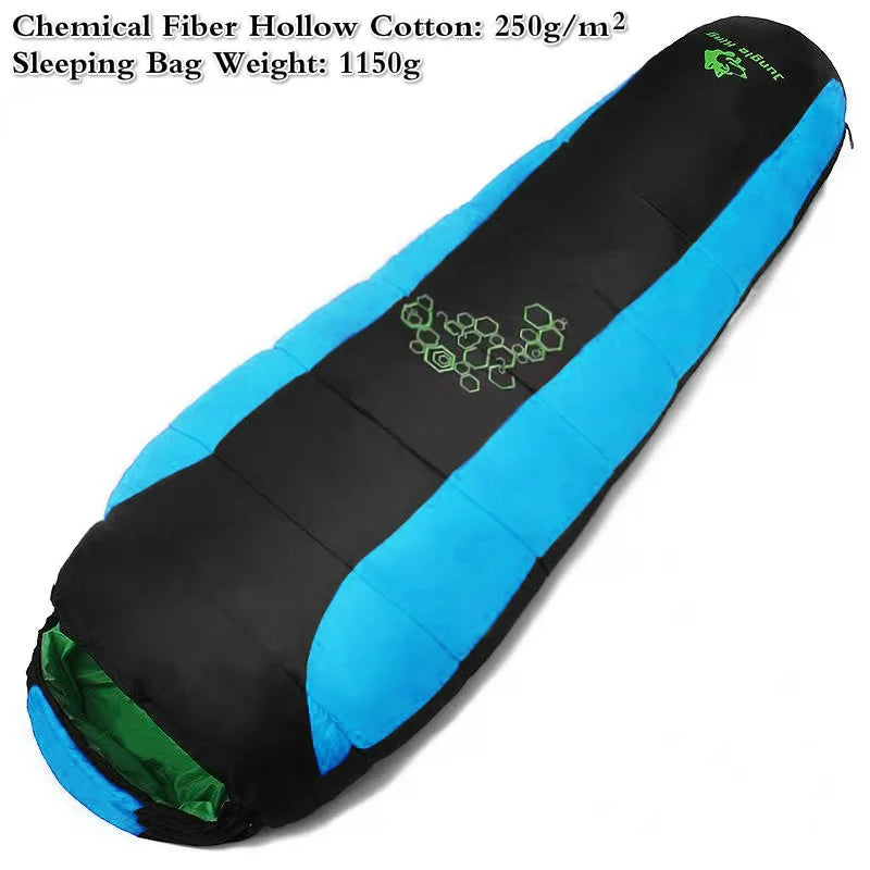 Jungle King CY0901 Sac de Couchage en Coton Épais à Quatre Trous – Sac de Couchage Thermique Hiver pour Camping et Voyage - BLACKBEARD OUTDOOR INDUSTRIES