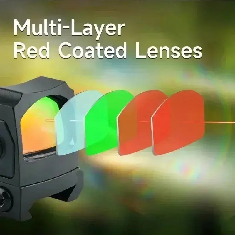 Viseur Tactique HD à Point Rouge Ajustable – Lentille Optique pour Fusil, Suivi Facile, Accessoire de Chasse et Tir Sportif Ma boutique