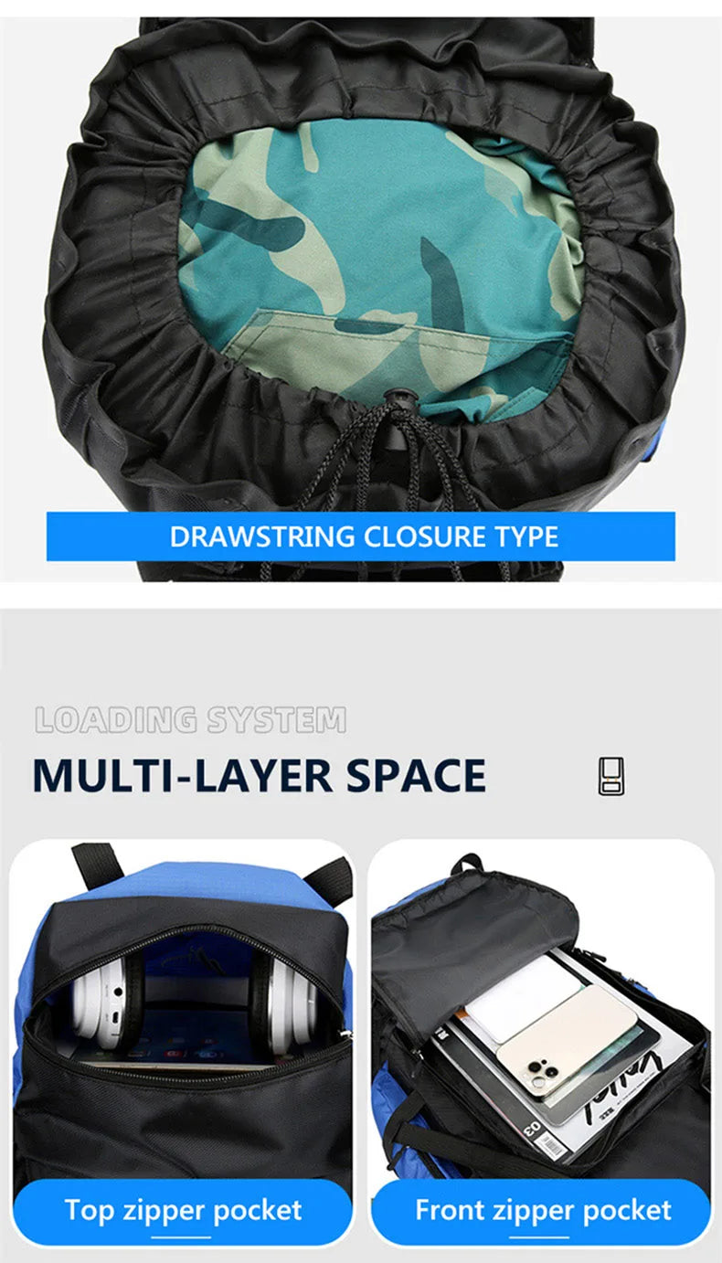 Sac à Dos de Randonnée Imperméable 90L – Sac de Voyage et de Camping avec Grande Capacité, Idéal pour Trekking et Aventures Extérieures - BLACKBEARD OUTDOOR INDUSTRIES