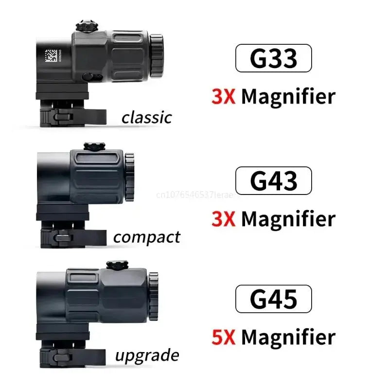 558 Viseur Holographique à Point Rouge avec Magnificateur 3X/5X G33/G43/G45 - Rail 20mm & Système de Fixation Rapide Ma boutique