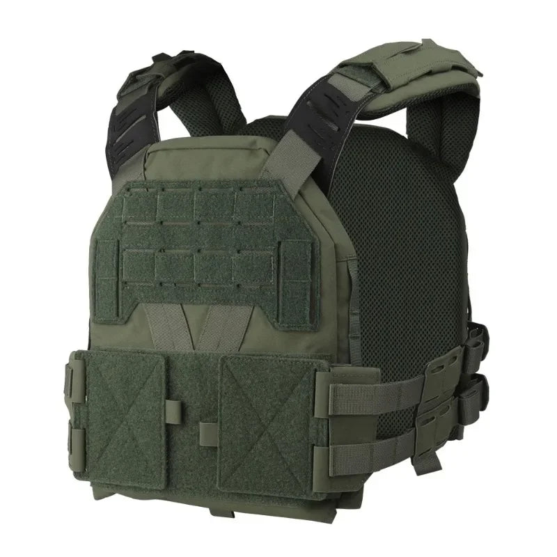 Gilet Tactique KZ Plate Carrier - Profil Bas, Léger, Ajustable, avec MOLLE et Système de Libération Rapide – Gilet de Combat pour Airsoft et Chasse - BLACKBEARD OUTDOOR INDUSTRIES
