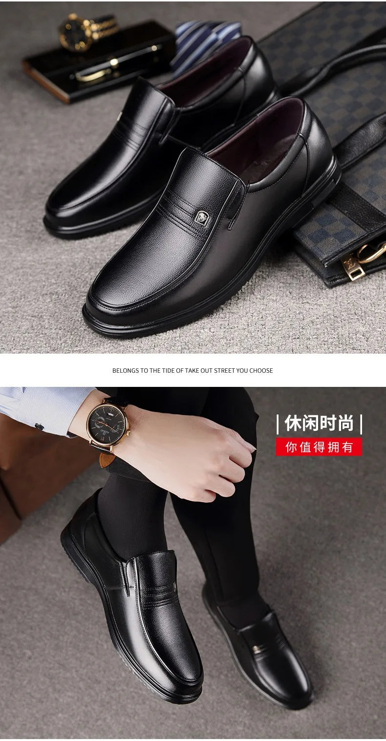 Chaussures en Cuir Véritable pour Homme – Mocassins Élégants, Style Business Casual – Confort Exceptionnel et Respirabilité – Chaussures Plates Classiques et Durables BLACKBEARD OUTDOOR INDUSTRIES