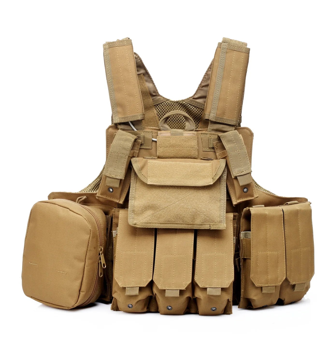 Gilet Tactique Airsoft Molle - Gilet de Combat Assaut pour Paintball, Chasse et Activités Extérieures BLACKBEARD OUTDOOR INDUSTRIES