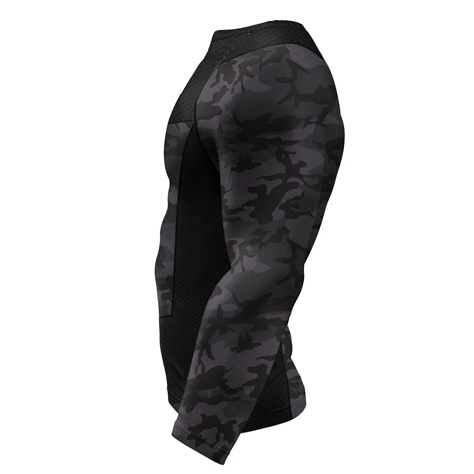Ensemble T-shirt Rashguard Jiu Jitsu No Gi + Shorts MMA – Compression et Confort pour Hommes, Idéal pour Boxe, Jiu Jitsu, Kickboxing, Muay Thai - BLACKBEARD OUTDOOR INDUSTRIES
