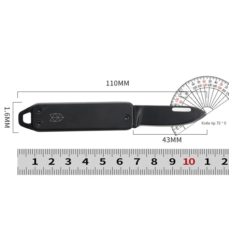 Mini Couteau Pliant Mini Multifonctionnel – Haute Dureté, Acier Inoxydable, Portable, pour Camping, Usage Domestique et EDC - BLACKBEARD OUTDOOR INDUSTRIES