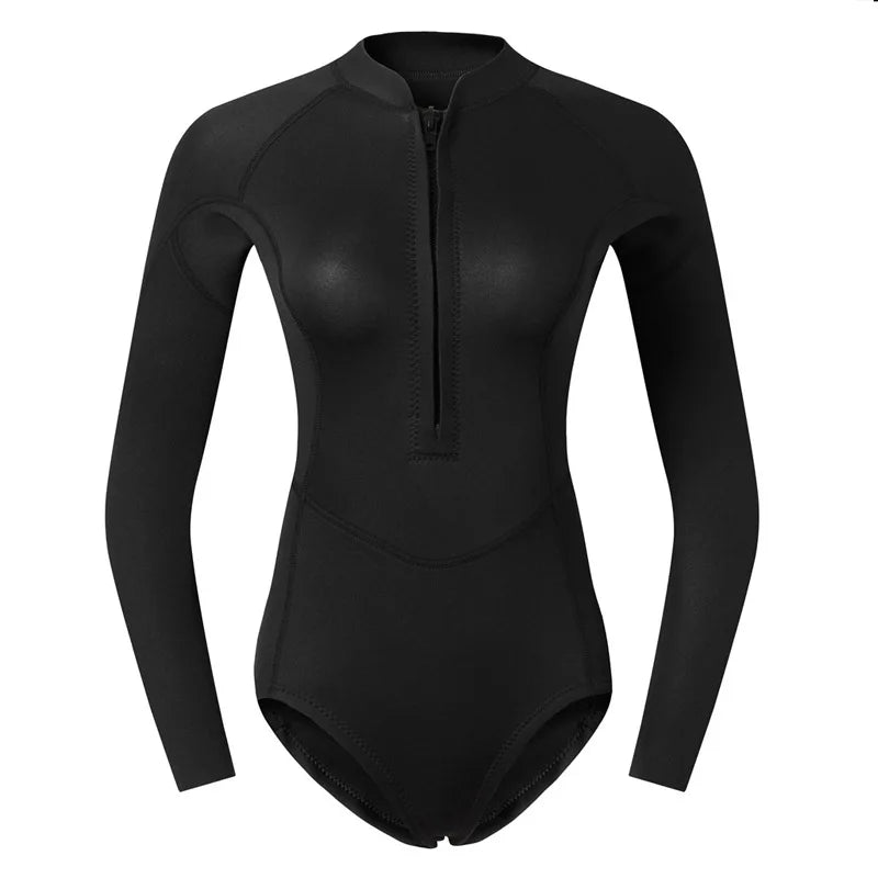Combinaison Femme Néoprène 2 mm – Manches Longues Rose, Surf, Plongée, Snorkeling - BLACKBEARD OUTDOOR INDUSTRIES