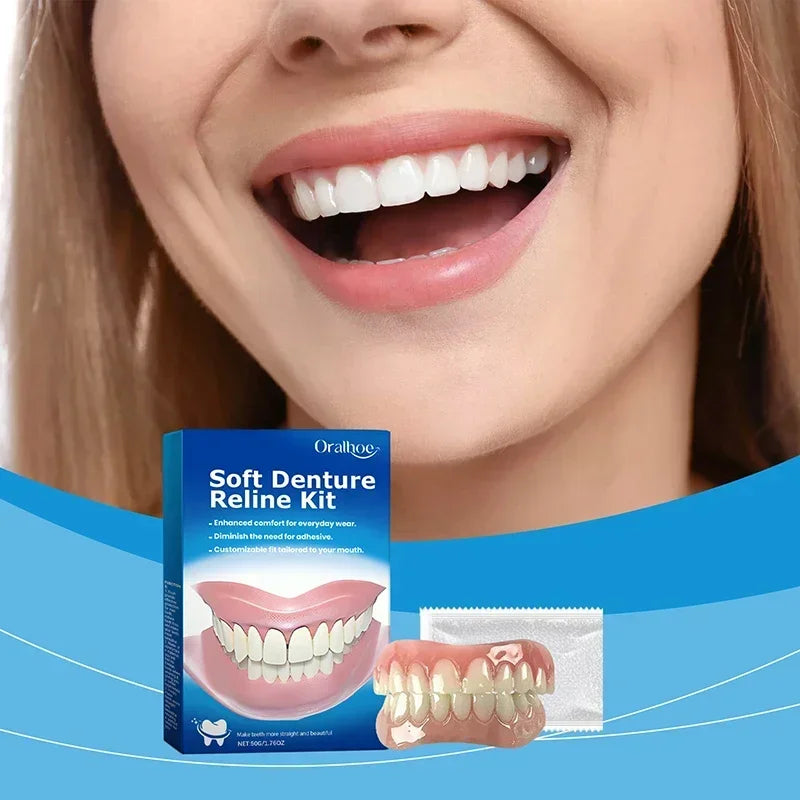 Kit de Silicone pour Dentiers – Kit Complet pour Dents Supérieures et Inférieures, Facile à Utiliser, Soins Dentaires BLACKBEARD OUTDOOR INDUSTRIES