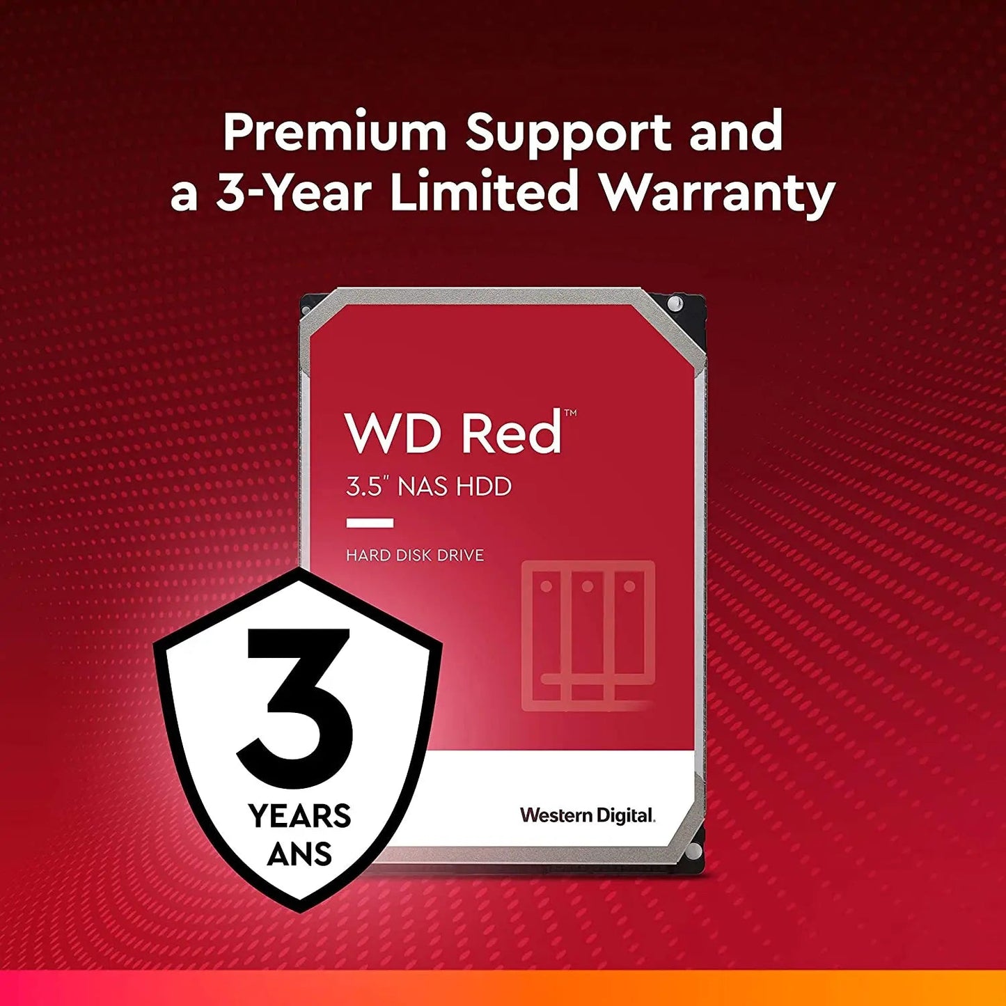 Western Digital WD Red 1TB 2TB 3TB 4TB 6TB NAS 3.5" Internal Hard Drive SATA 6Gb/s Ma boutique