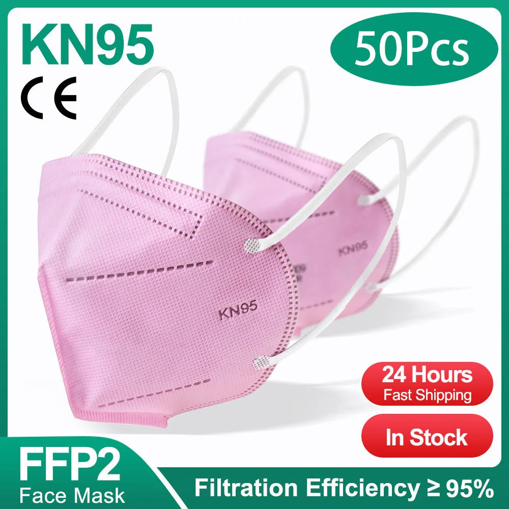 Masques FFP2 KN95 - 10 à 200 Pièces - Homologuées avec 5 Couches - BLACKBEARD OUTDOOR INDUSTRIES